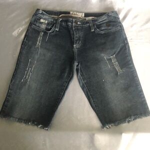 Women's Distressed Denim Shorts